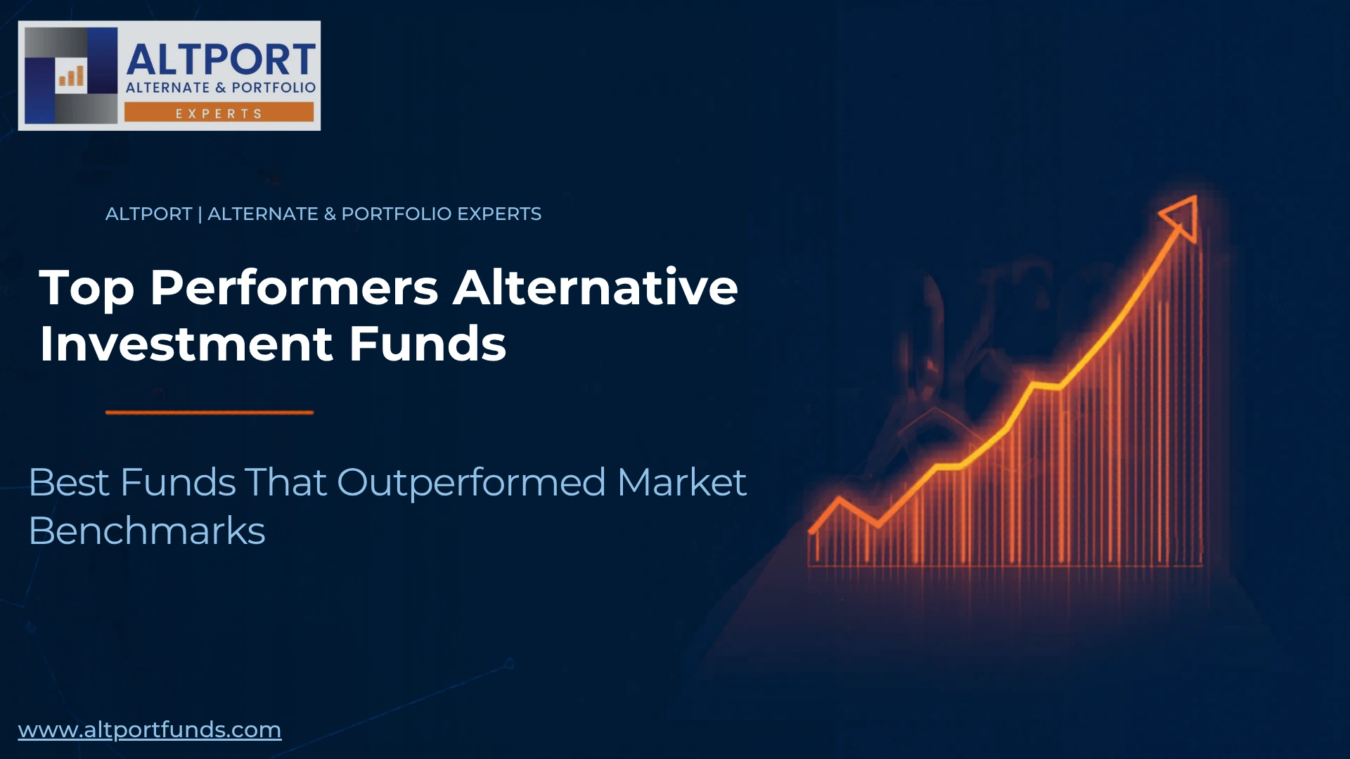 Top AIF performers February 2025 banner showing rising market graph and Altport branding