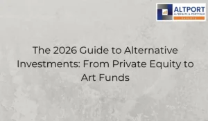 Alternative investments in 2026 including private equity, private credit, real assets, hedge funds and art