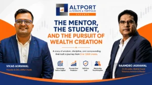 Mentor and student wealth creation journey highlighting wisdom, discipline, compounding, and long-term investment learning.