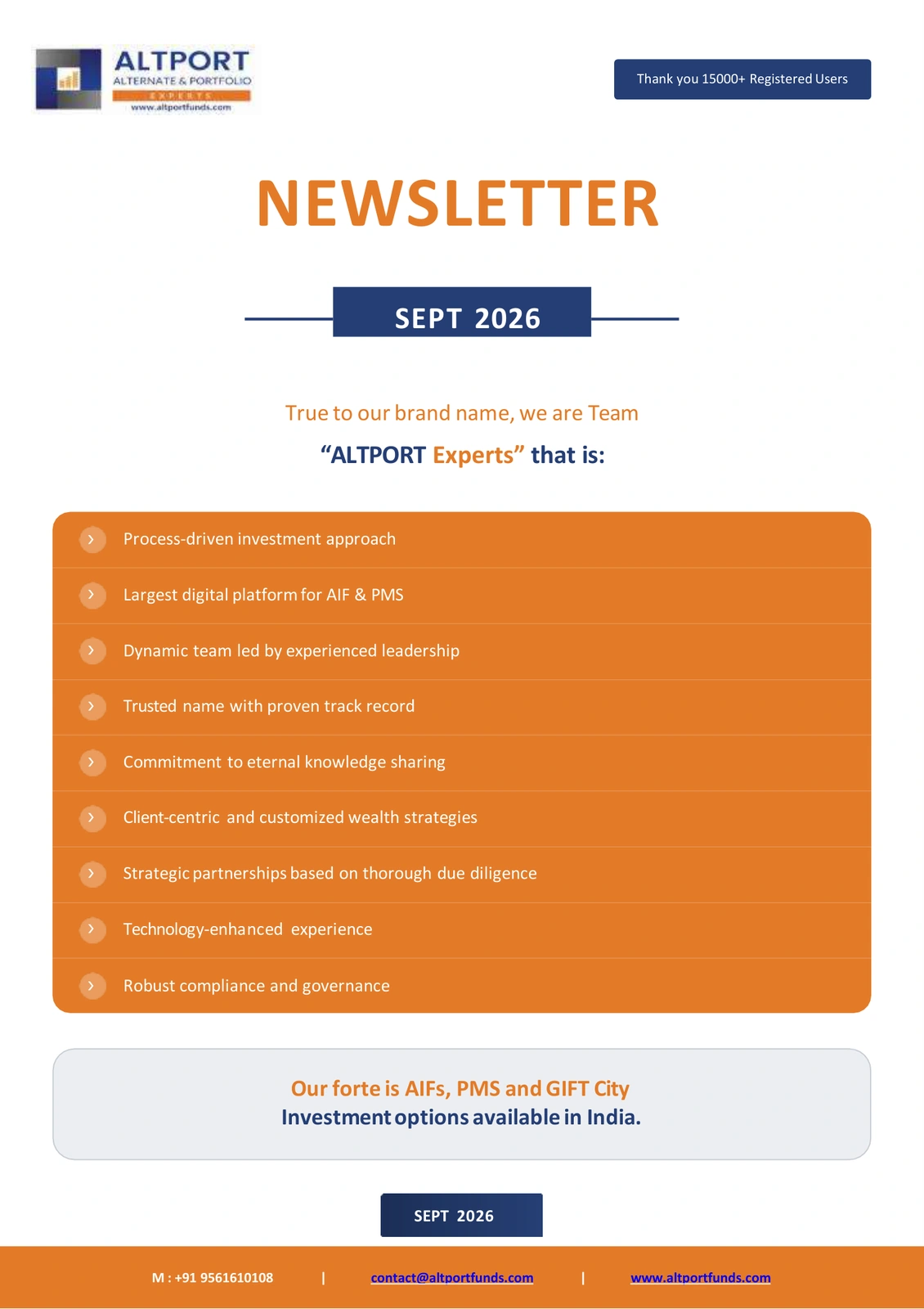 ALTPORT Newsletter – September 2026