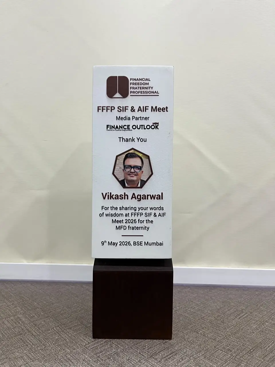 ALTPORT on stage at the FFFP SIF and AIF Meet at BSE Mumbai